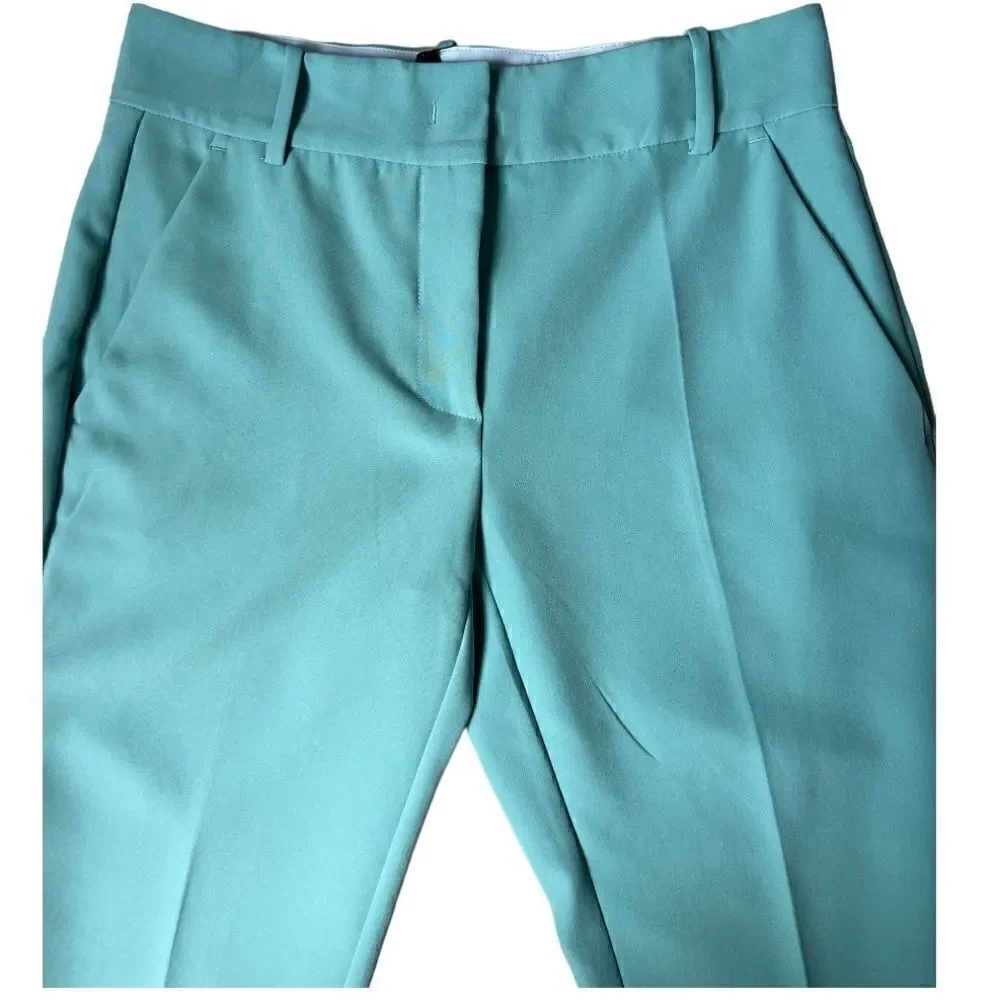 PINKO Trousers Tiffany Green Color Woman Pants Elegant Size 4.